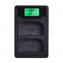Двойное зарядное у-во USB-LCD-LPE6/6N/6NH Micro и Type-C Dual charger с дисплеем