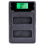 Двойное зарядное у-во USB-LCD-ENEL14/14A Micro и Type-C Dual charger с дисплеем