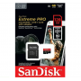 Карта памяти SanDisk Extreme Pro microSDXC 128GB UHS-I U3 V30, A2, R/W 200/90 МБ/с с адаптером