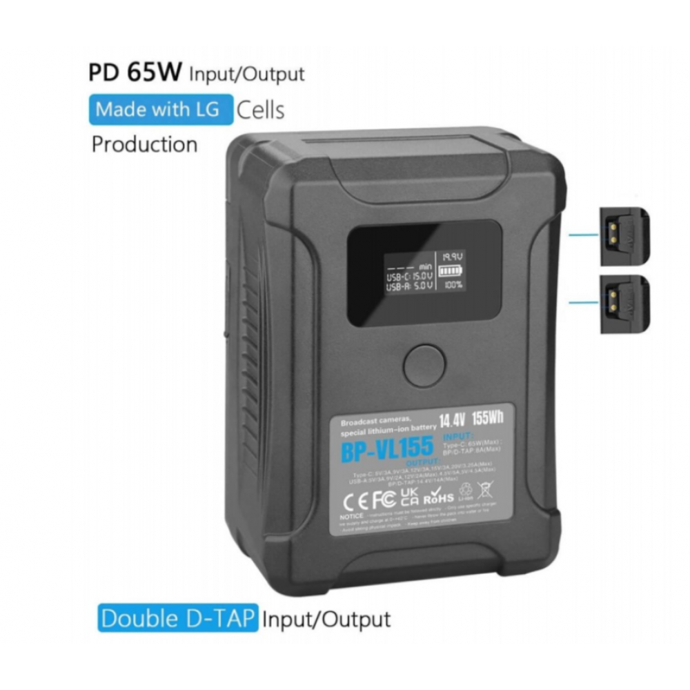Аккумулятор V-mount DIGITAL BP-VL155                                                                                                                                                                                                                      