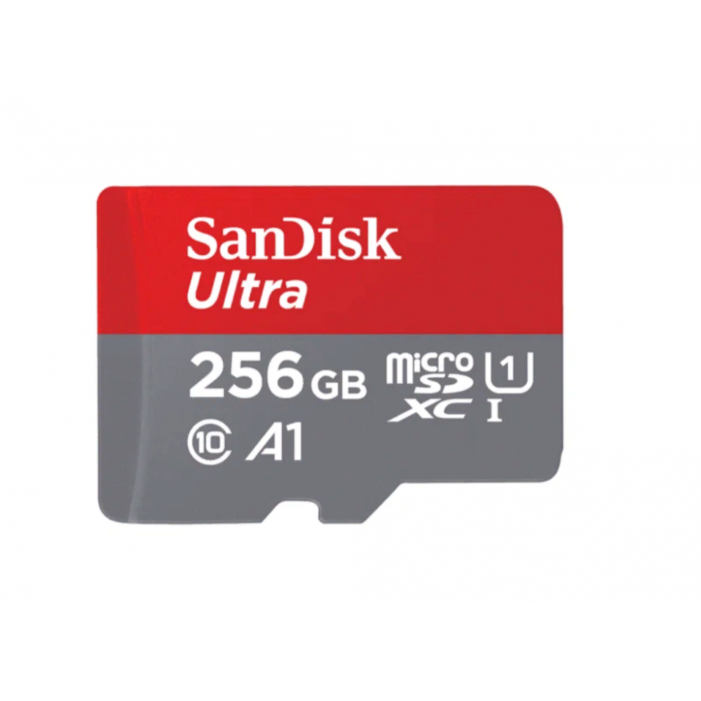 Карта памяти MicroSDXC 256GB SanDisk Class 10 Ultra UHS-I A1 (120 Mb/s)                                                                                                                                                                                   