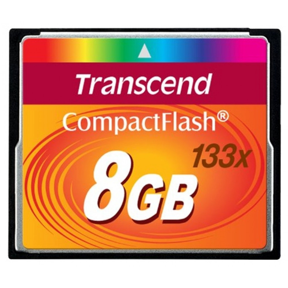 Transcend CompactFlash 8GB 133X                                                                                                                                                                                                                           