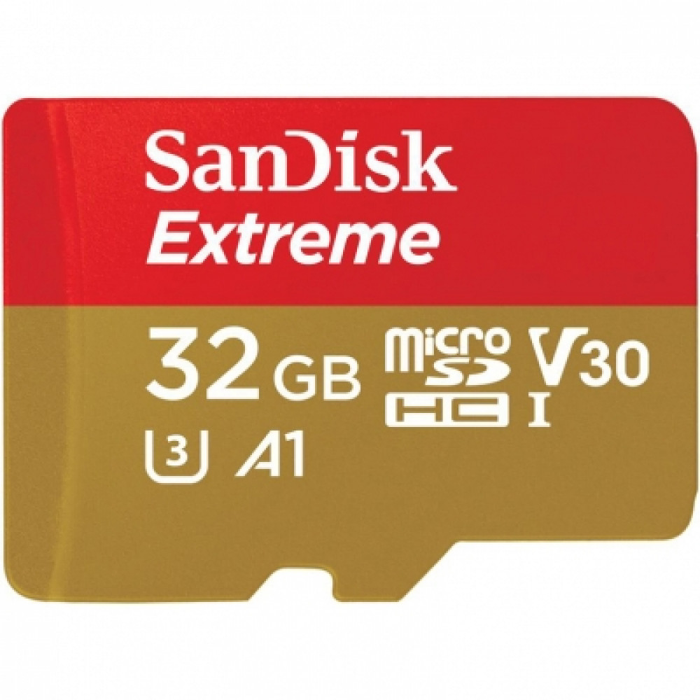 Sandisk Extreme microSDHC 32Gb UHS-I U3 V30 A1 + ADP (100/60 MB/s)                                                                                                                                                                                        