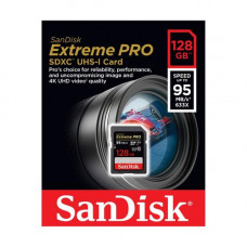 SanDisk SDHC 128GB Extreme Pro 95MB/s-633X (U3 V30 UHD 4K)                                                                                                                                                                                                
