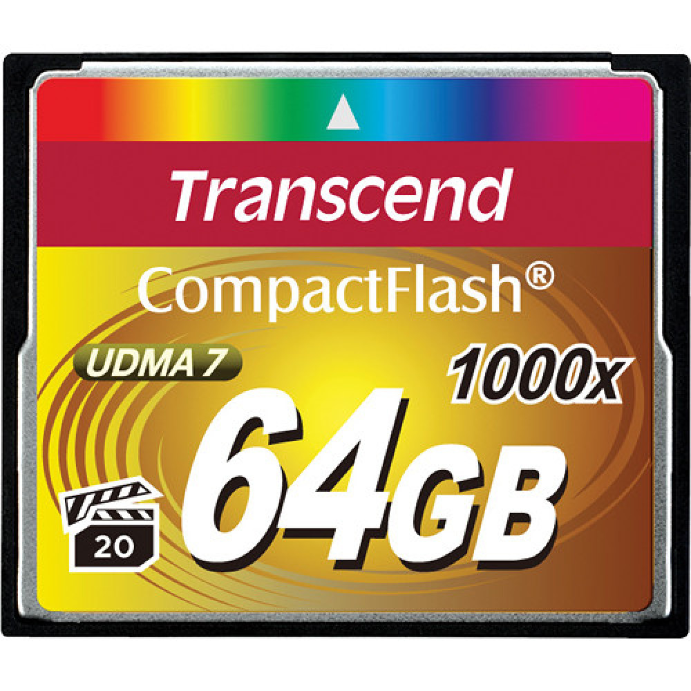 Transcend CompactFlash Ultimate 1000x TS64GCF1000                                                                                                                                                                                                         