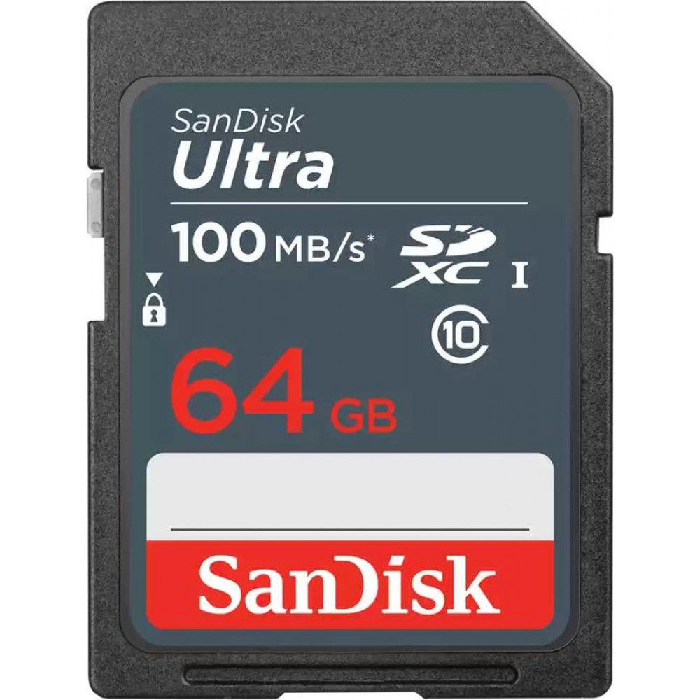 SanDisk SDXC-64GB Ultra 100MB/s-533X [SDSDUNC-64G-GN6IN]                                                                                                                                                                                                  
