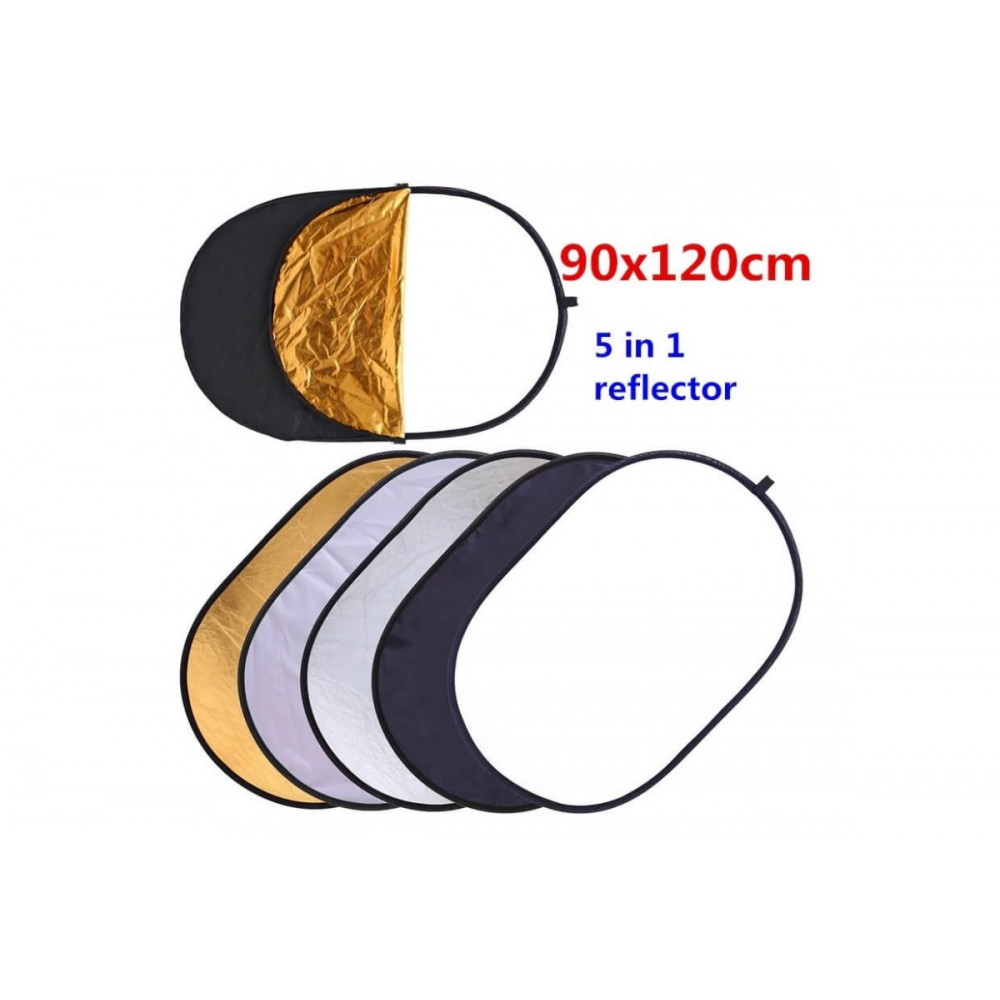 Commlite CM-FR90120 Отражатель золото/серебро  [диаметр 90cm/120cm] 5 в 1                                                                                                                                                                                 