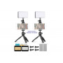 Professional Mini Portable LED Light M-200AI (3200К-5600К) 10 Вт,3.85 В, 4200 мАч                                                                                                                                                                         