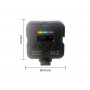 Professional Mini Portable LED Light RGB-25 (2500K-8500K) 3,7 В / 2000 мАч 7,4 Втч                                                                                                                                                                        