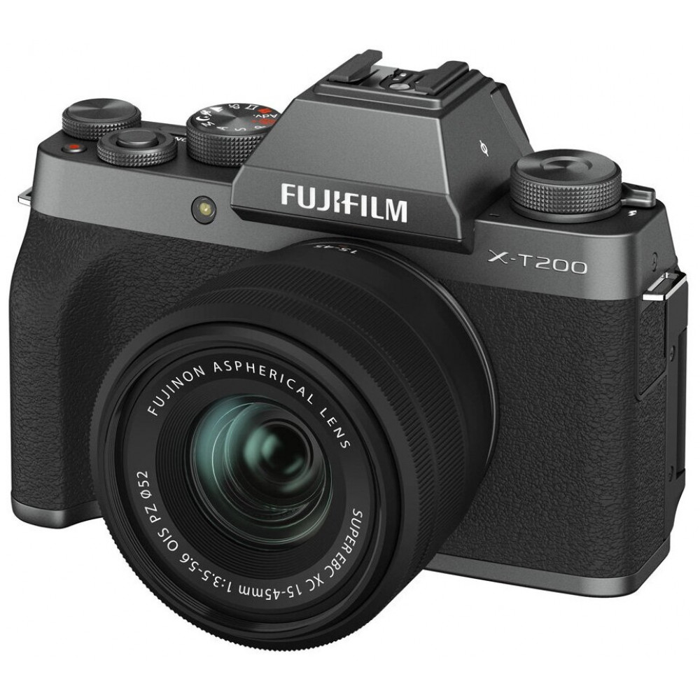 Фотоаппарат Fujifilm X-T200 Kit Fujinon XC 15-45mm 1:3.5-5.6 OIS PZ, Dark Silver                                                                                                                                                                          