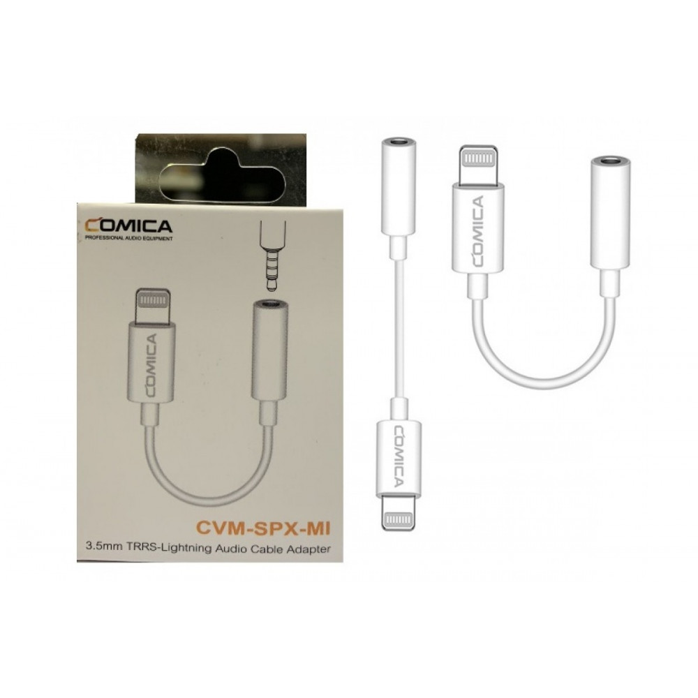 COMICA CVM-SPX-MI 3.5mm TRRS-Lightning Аудио конвертер кабель