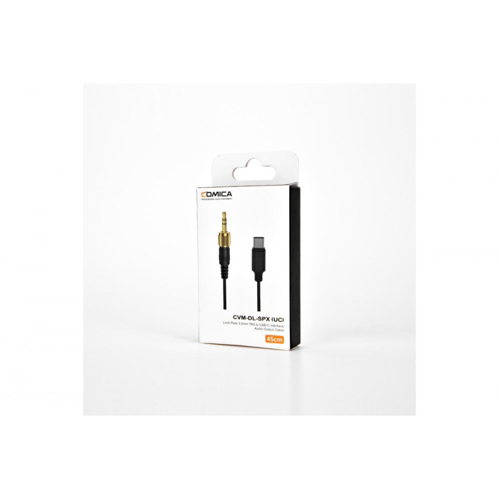 COMICA  CVM-DL-SPX (UC) Lock Plate 3.5mm TRS to USB-C Interface of Smartphone Audio Output Cable                                                                                                                                                          