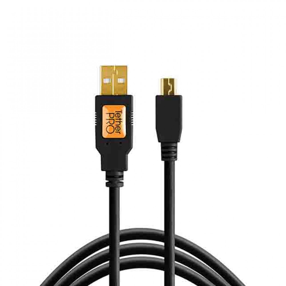 КабельTether Tools CU5401 TetherPro USB 2.0 to Mini-B 5-Pin 30cm Black                                                                                                                                                                                    