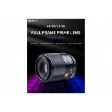 Объектив Viltrox 50mmF1.8 FE Mount Auto Focus Full-frame Portrait Prime Lens                                                                                                                                                                              