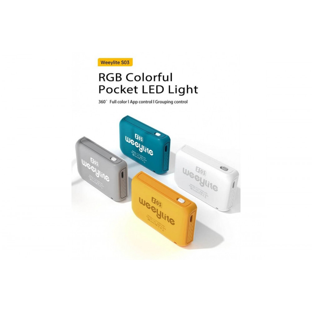 Weeylite S03 4W RGB 2800K~6800K Цветной карманный светодиод                                                                                                                                                                                               
