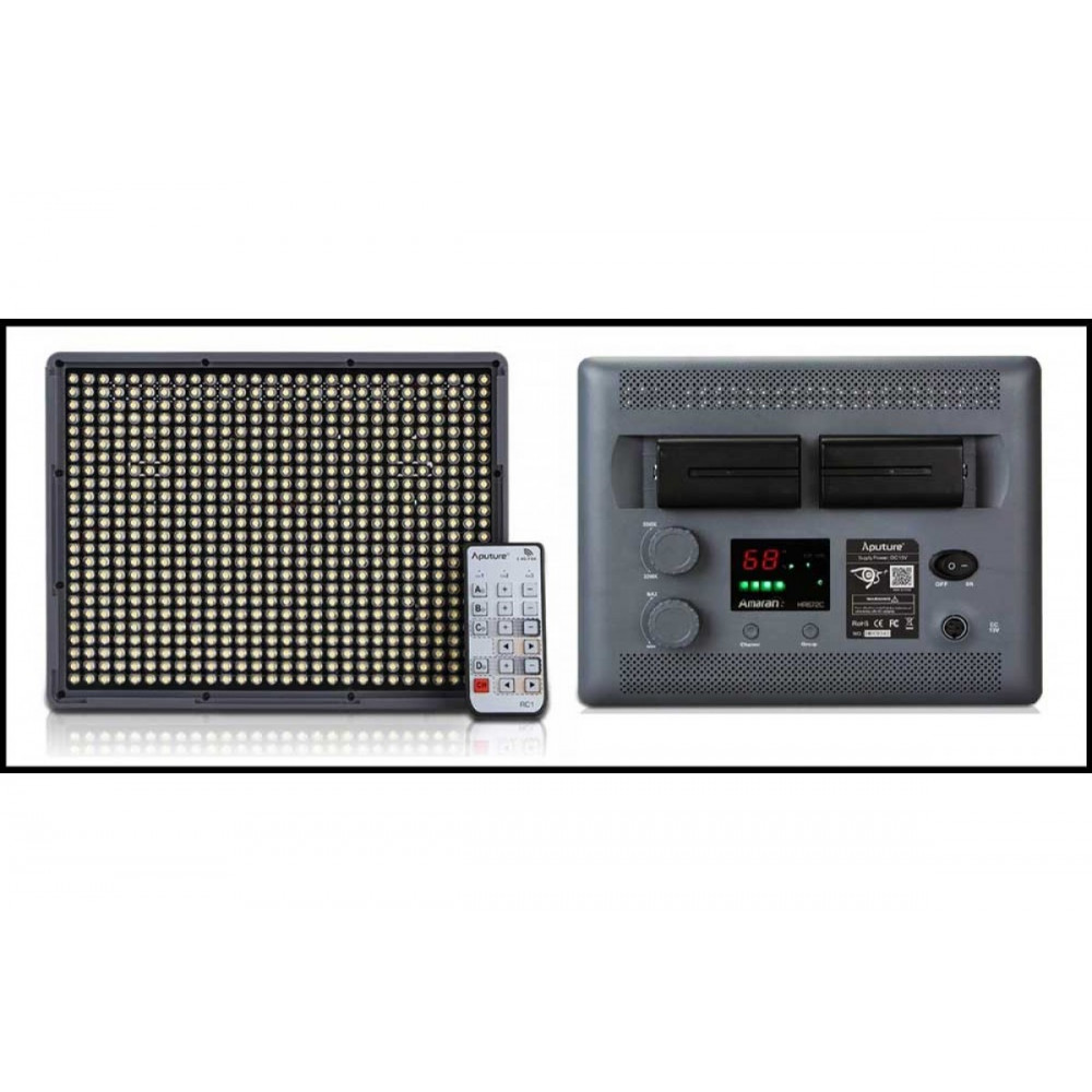 Студийный свет Aputure Amaran HR-672C (Сетевой адаптер + 2шт. F970)                                                                                                                                                                                       
