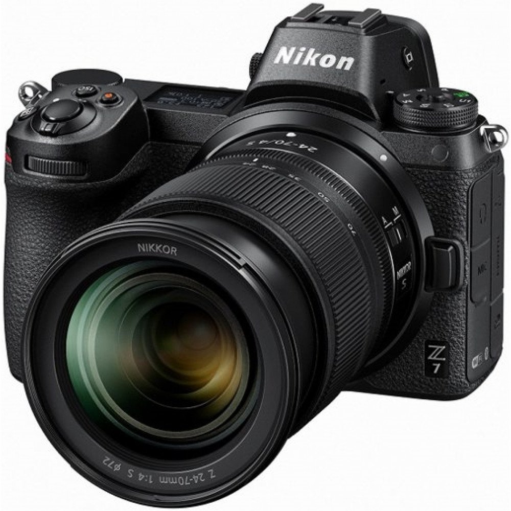 Беззеркальный фотоаппарат NIkon Z7 Kit 24-70 f/4 S + FTZ адаптер                                                                                                                                                                                          