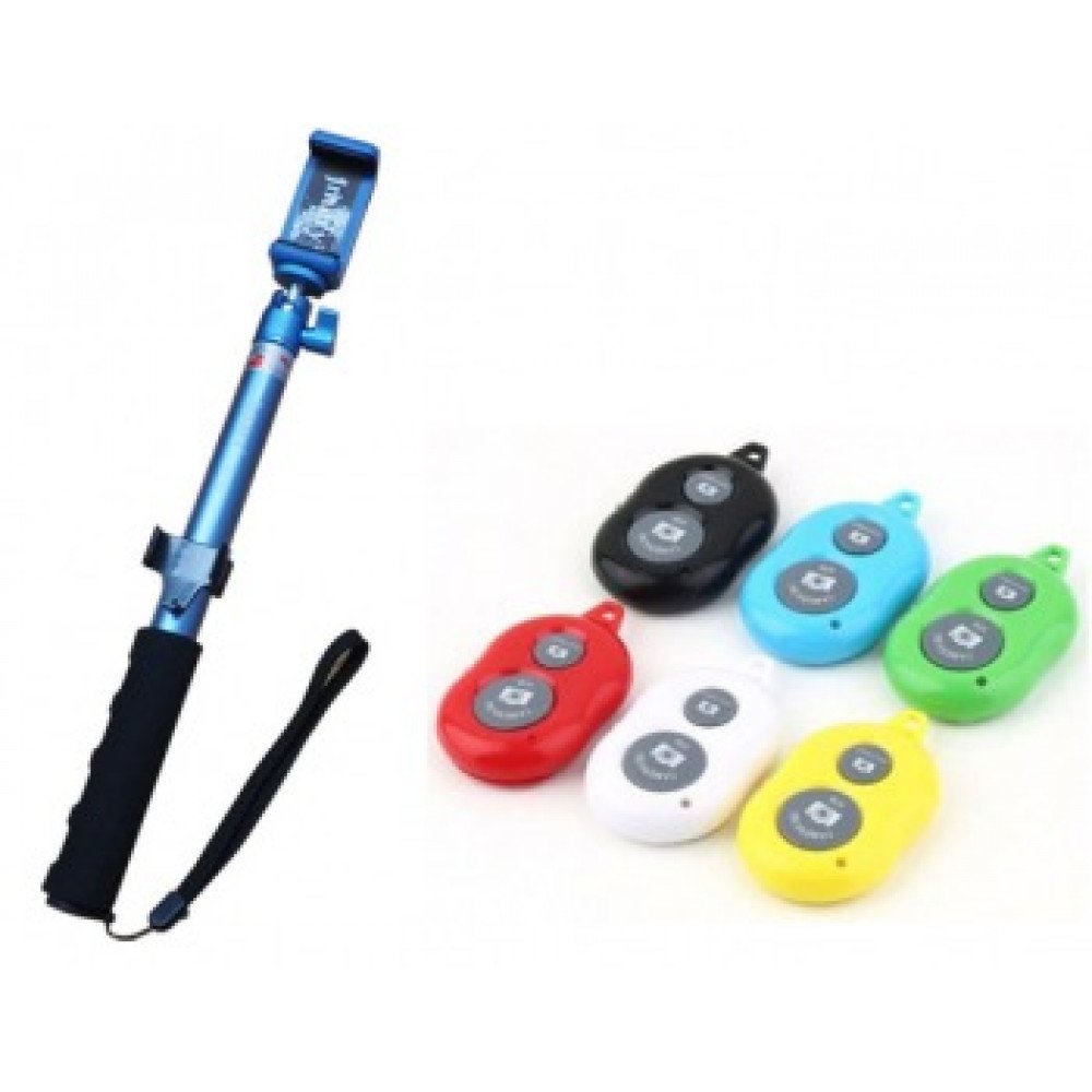 Универсальный Bluetooth Пульт Jmary Selfie Stick QP-128 Silver                                                                                                                                                                                            
