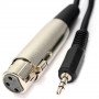 Кабель Adapter XLR Female Jack 3,5 mm Male Plug Stereo                                                                                                                                                                                                    