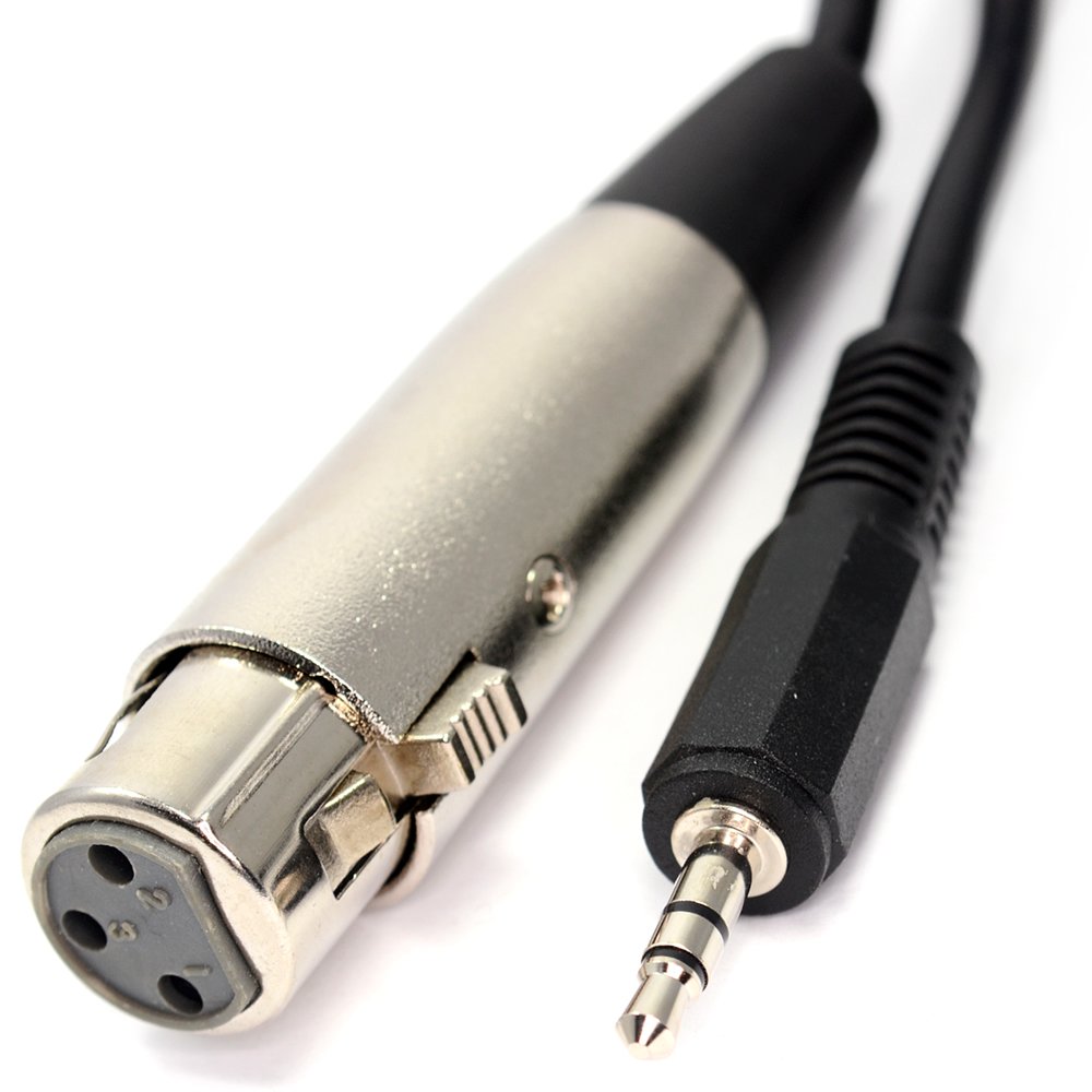 Кабель Adapter XLR Female Jack 3,5 mm Male Plug Stereo                                                                                                                                                                                                    