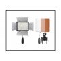 Светодиодный осветитель Led YongNuo YN-160 III (192 LED и 1536Lm) жёлтым и белым рассеивателями.                                                                                                                                                          