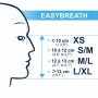 Easybreath Маска для снорклинга white/blue                                                                                                                                                                                                                