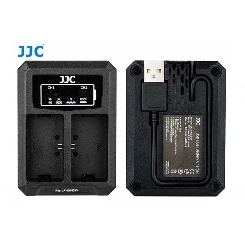 Двойное зарядное у-во JJC DCH-LPE6  usb Charger                                                                                                                                                                                                           