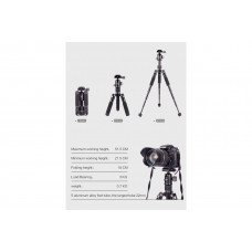 Jmary Professional Video Tripod KT25+Y10 Mini Tripod [18/21.5/51,5CM] Максимальная нагрузка 3кг                                                                                                                                                           
