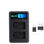 Двойное зарядное у-во с инфо индикатором Для Sony FW50 + usb Charger                                                                                                                                                                                      