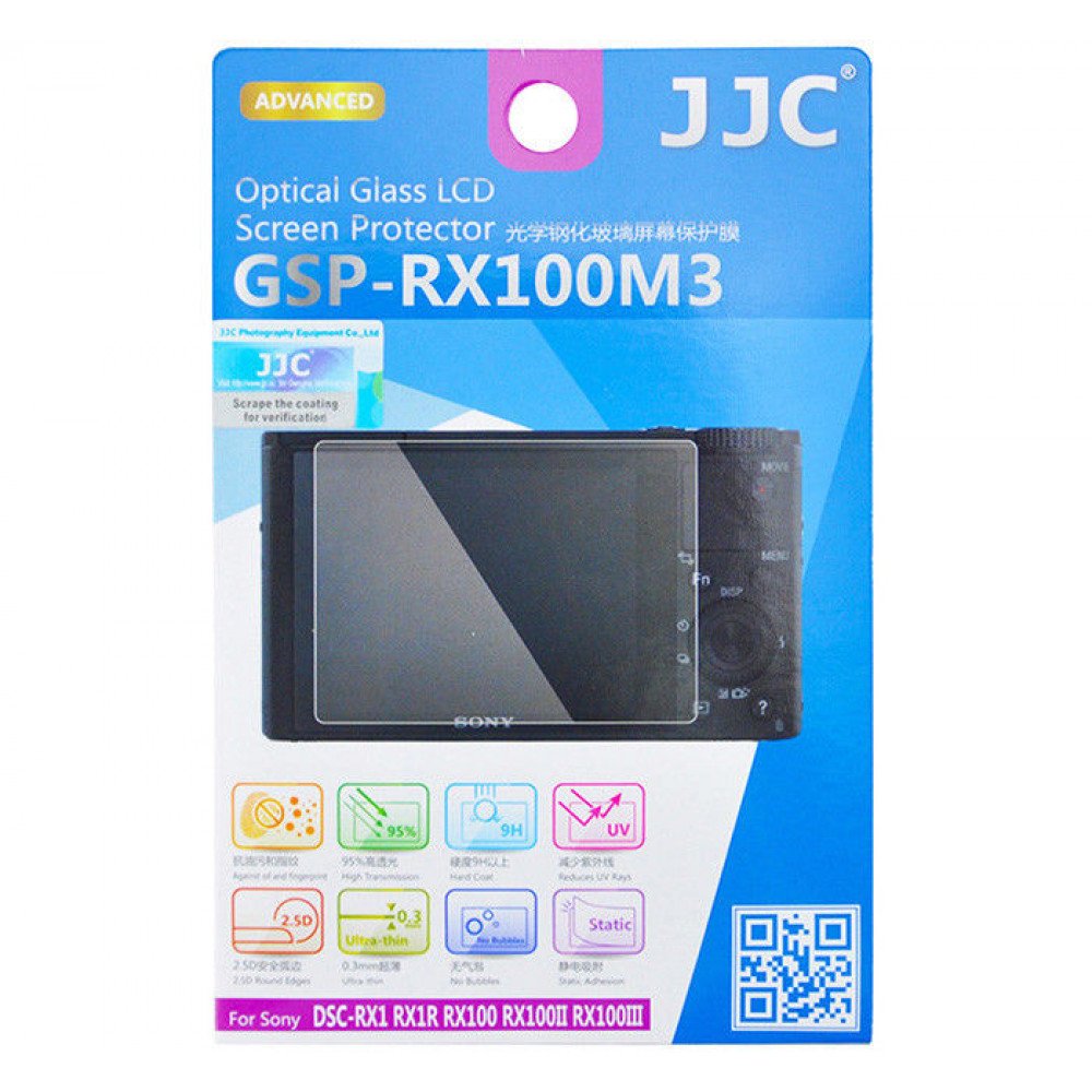 Защитное экран Professional LCD Screen Pro JJC GSP-RX100M3 для для Sony RX100 M4 M3 M2 RX100 RX1R RX1                                                                                                                                                     