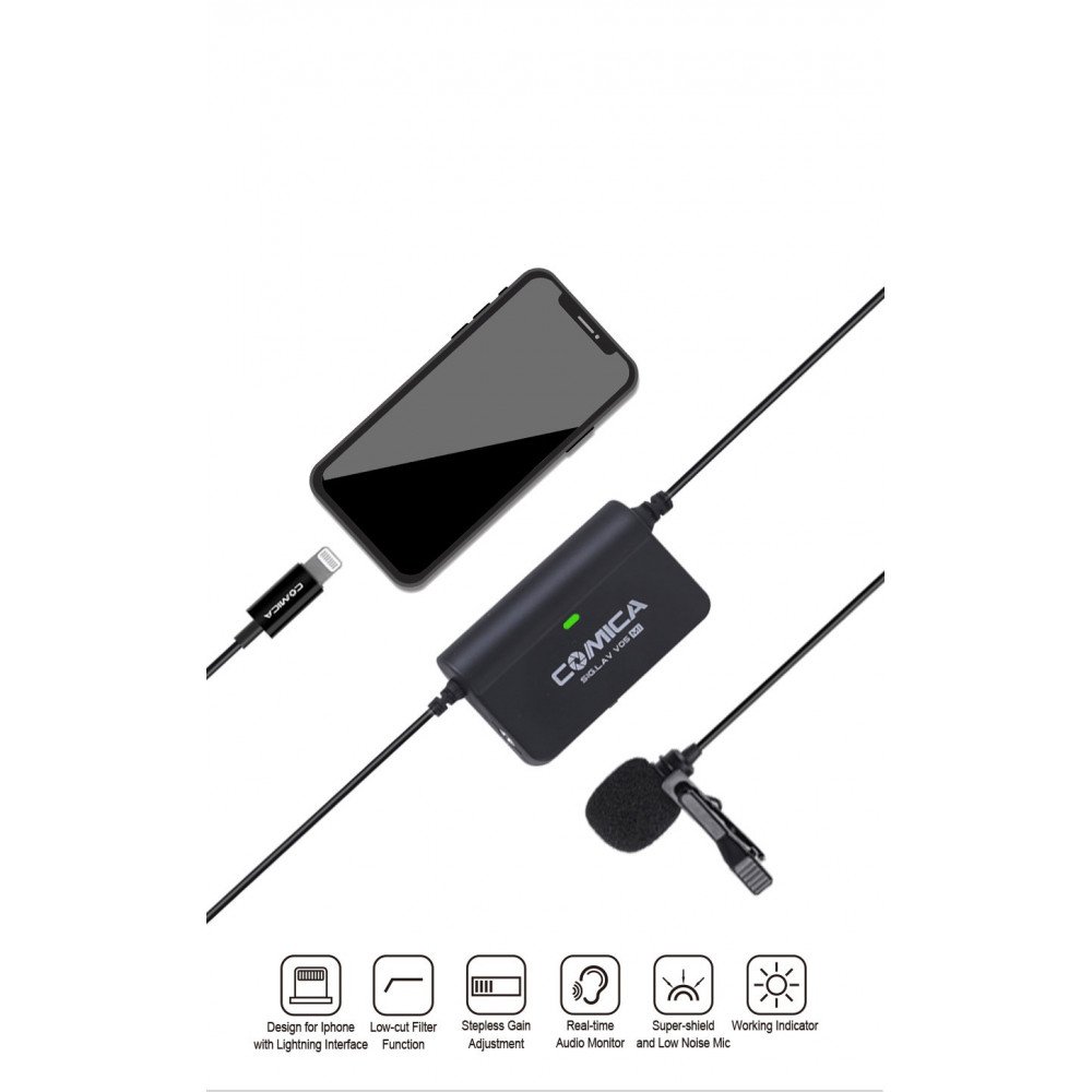 Петличный микрофон Comica CVM-SIG.LAV V05 для Iphone                                                                                                                                                                                                      