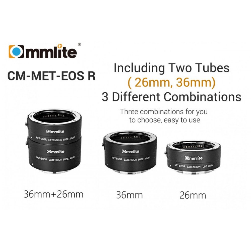 Макрокольца Commlite CM-MET-EOS R для canon EF to EOS R                                                                                                                                                                                                   