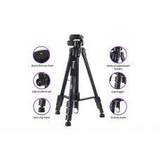 Jmary KP-2254 Black два в одном штатив и монопод [50cm/165cm,нагрузка 4 кг]                                                                                                                                                                               