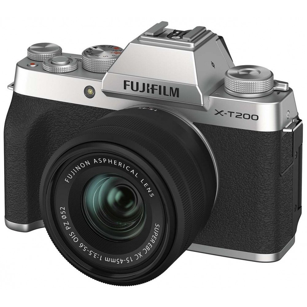 Фотоаппарат Fujifilm X-T200 Kit Fujinon XC 15-45mm 1:3.5-5.6 OIS PZ, silver                                                                                                                                                                               