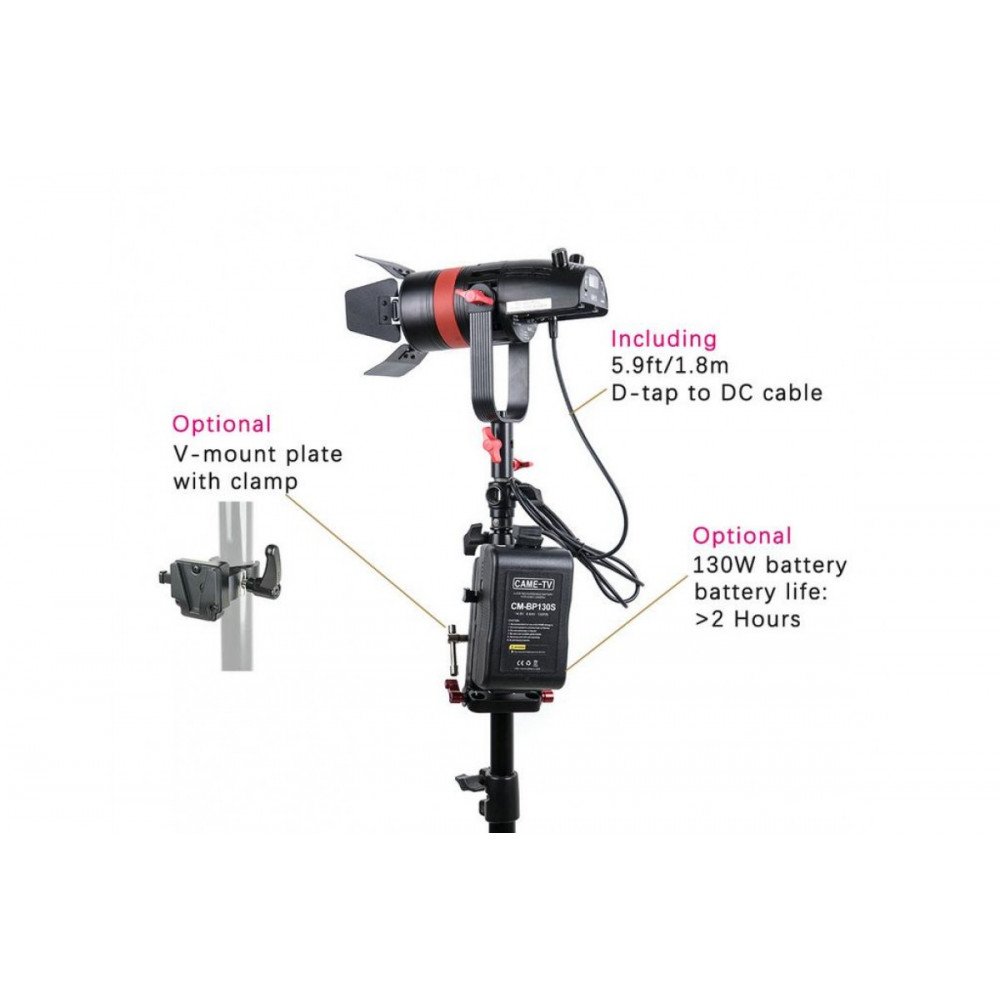 CAME-TV Q-55S Boltzen 55w High Output Fresnel Focusable LED Bi-Color With Bag                                                                                                                                                                             