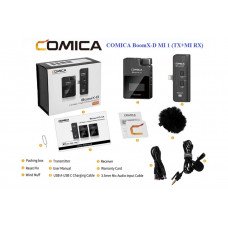 COMICA BoomX-D MI1 (TX+MI RX) Беспроводной петличный микрофон для Apple Lightning                                                                                                                                                                         