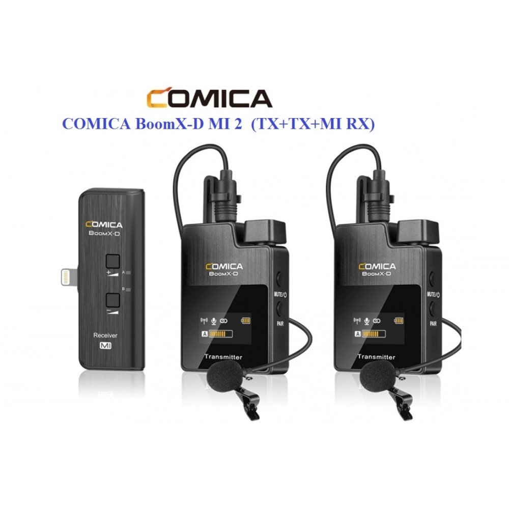 Микрофон COMICA BoomX-D MI 2 (TX+TX+MI RX)