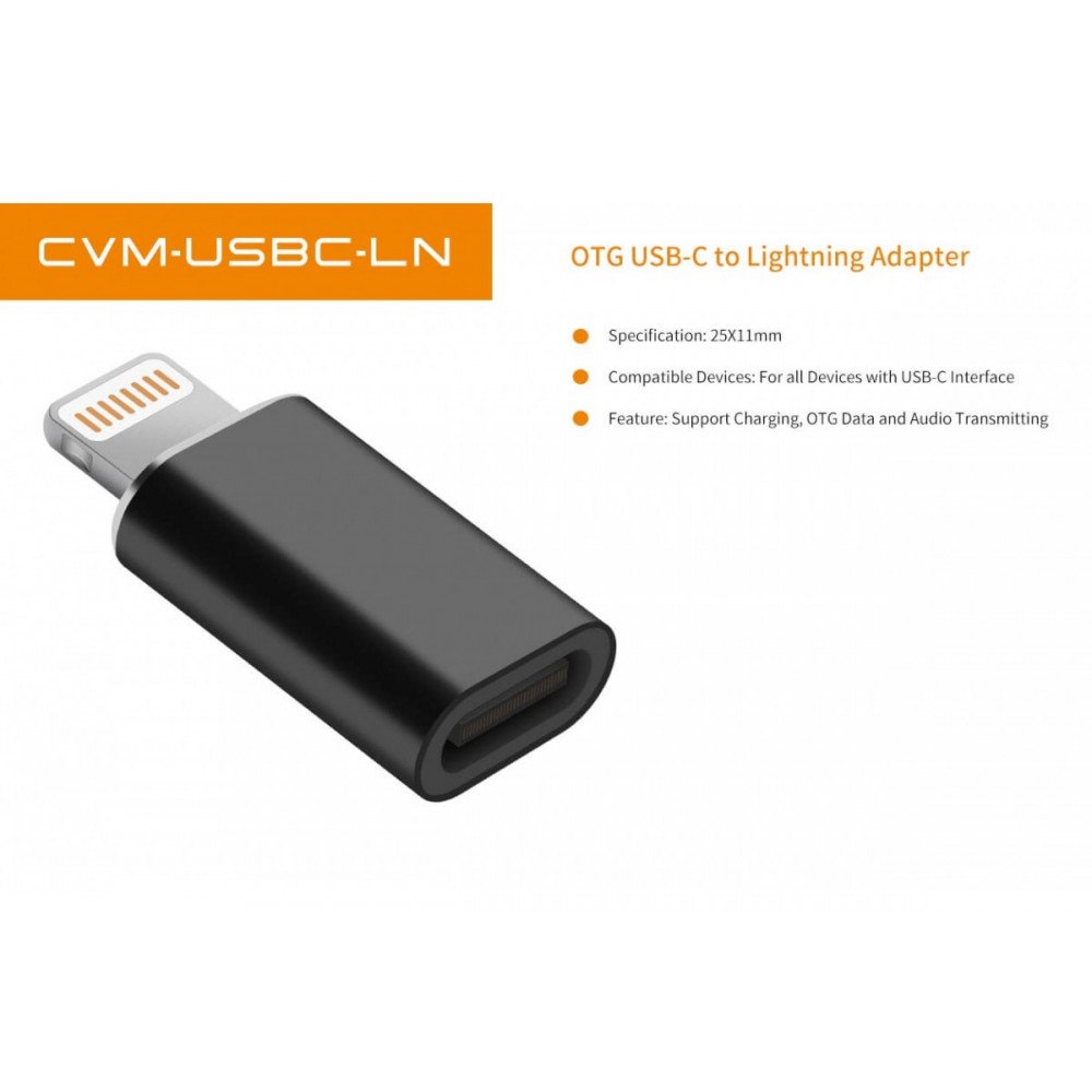 Адаптер COMICA CVM-USBC-LN (OTG USB-C to Lightning Adapter)                                                                                                                                                                                               