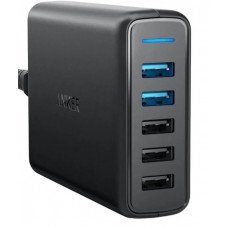 Сетевое зарядное устройство ANKER PowerPort Speed 5 Ports 63W, черный                                                                                                                                                                                     
