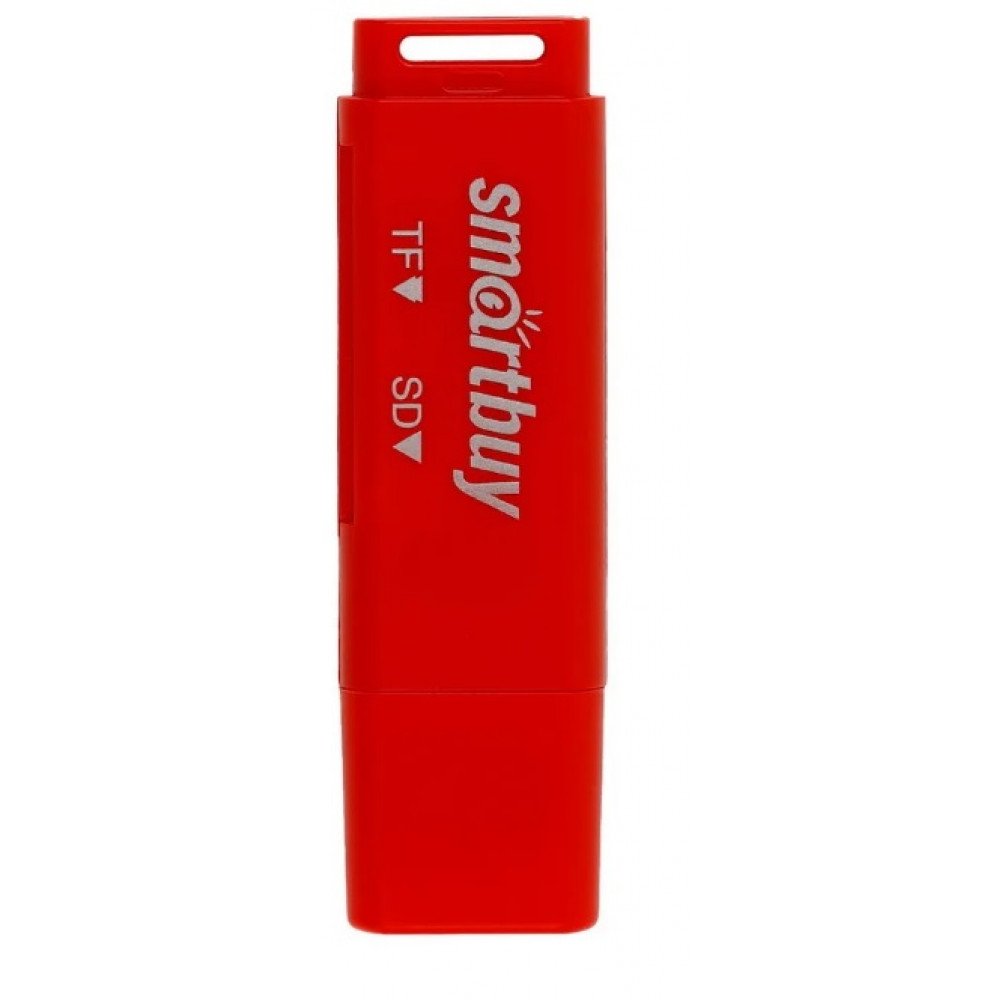 Картридер Smartbuy 715, USB 2.0 - SD/microSD (SBR-715-R), красный                                                                                                                                                                                         
