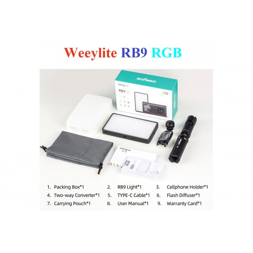 Видеосвет Viltrox Weeylite RB9 RGB                                                                                                                                                                                                                        