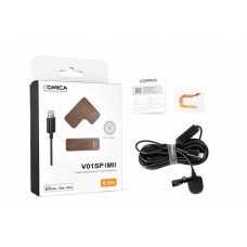 COMICA CVM-V01SP (MI) Всенаправленный Петличный Микрофон с Lightning интерфейсом для Apple                                                                                                                                                                