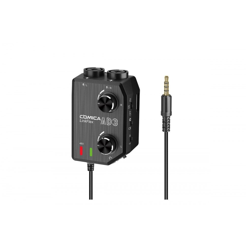 Comica CVM-LINKFLEX AD3 Двухканальный XLR / 3,5мм / 6,35мм-3,5мм                                                                                                                                                                                          