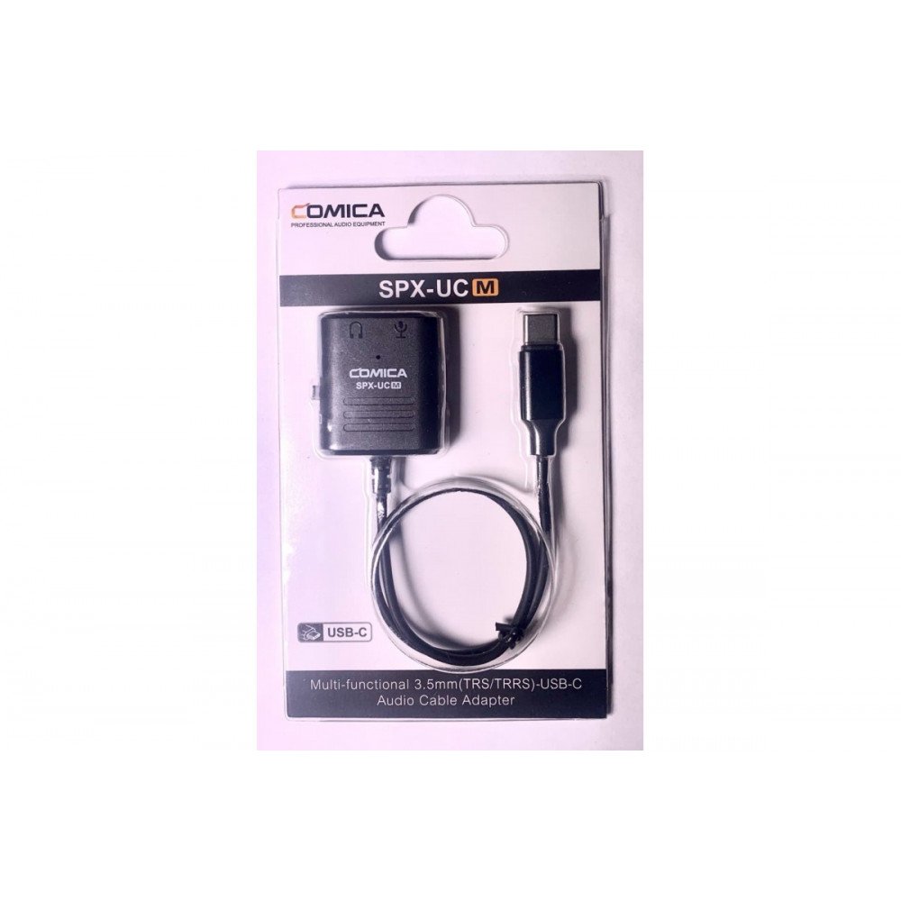 Переходник COMICA CVM-SPX-UC (M) Multi-functional 3.5mm (TRS/TRRS)-USB-C Audio Cable Adapter                                                                                                                                                              