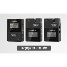 Микрофона COMICA BoomX-D PRO D2 2.4G Dual-channel On-board Recording Wireless Microphone                                                                                                                                                                  